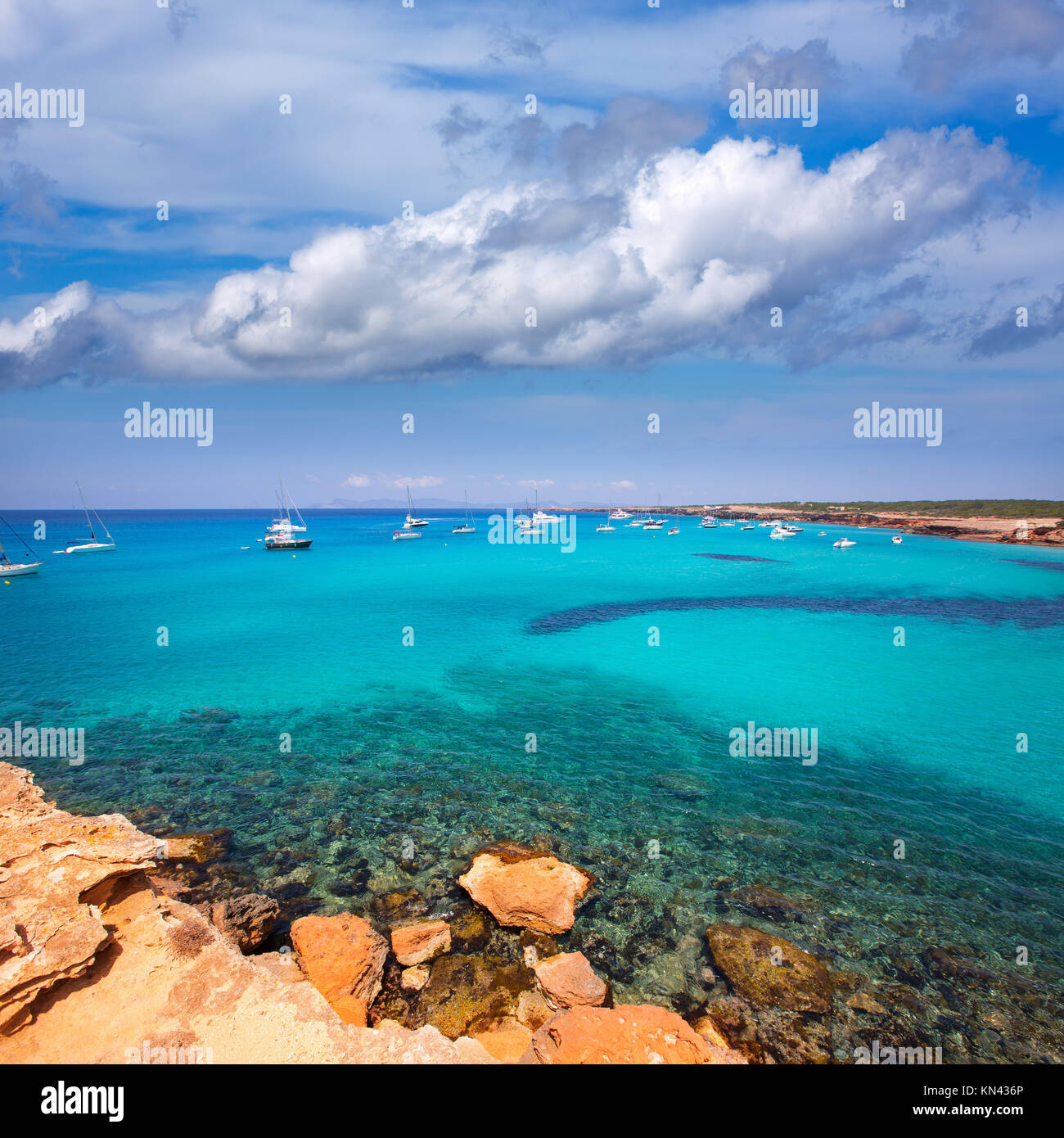 Formentera Cala Saona Beach è Una Delle Migliori Spiagge Nel
