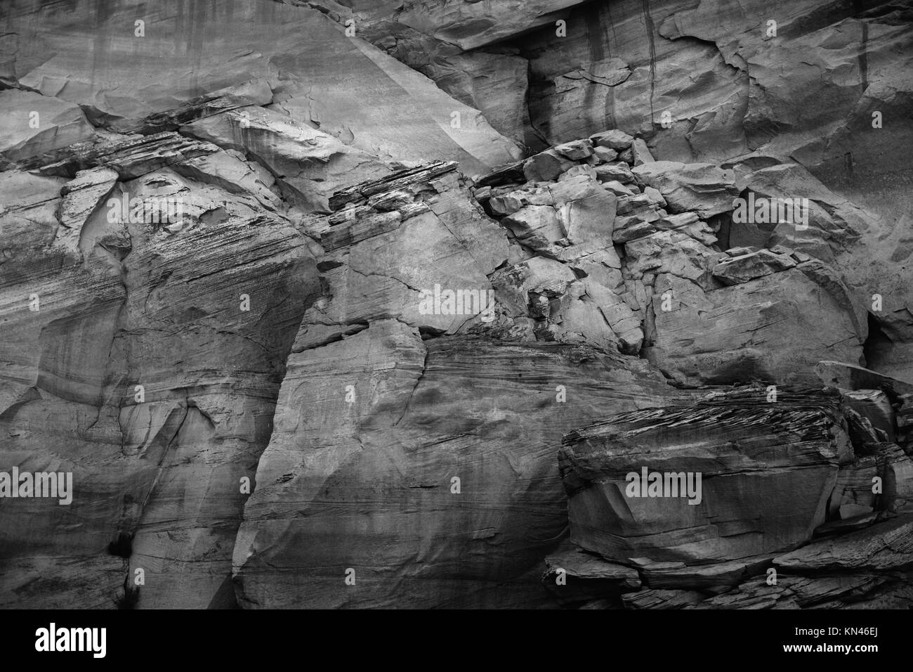 Muro di Boulder bianco e nero Foto Stock Muro di Boulder bianco e nero Foto Stock