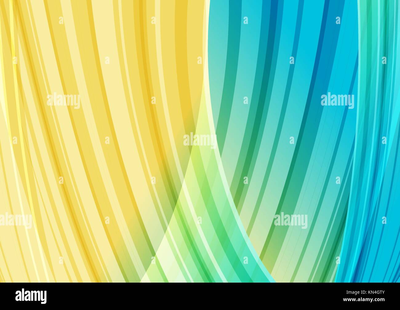 Giallo e Azzurro strisce di copertura sfondo curvo Immagine e Vettoriale -  Alamy