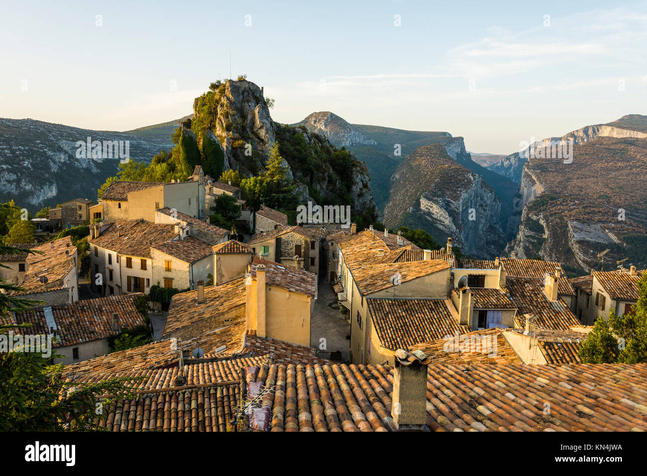 Rougon, Verdon Gorge, Gorges du Verdon, anche il Grand Canyon du Verdon, Dipartimento delle Alpes-de-Haute-Provence Foto Stock