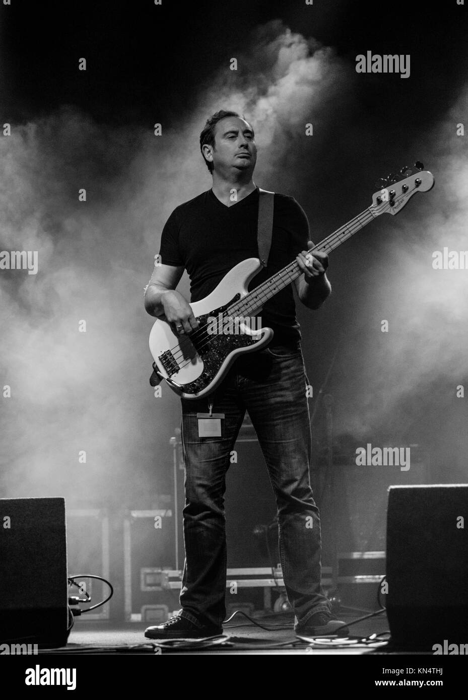 Il Stevie Nimmo Trio al Edinburgh Blues 'N' Rock Festival in The Corn Exchange, Edimburgo 2017 Foto Stock