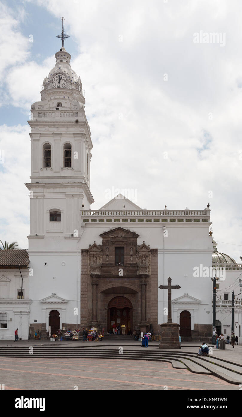 Quito chiesa - Chiesa di Santo Domingo, Plaza de Santo Domingo, Quito Ecuador America del Sud Foto Stock