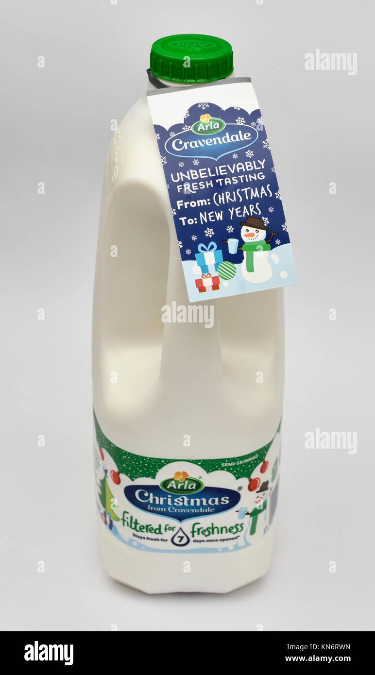 Natale cravendale latte Foto Stock