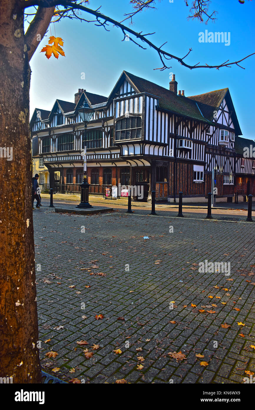 Tudor House & Garden in Southampton risale alla fine del XV secolo ed è uno di Southampton la città vecchia di attrazioni principali. Foto Stock