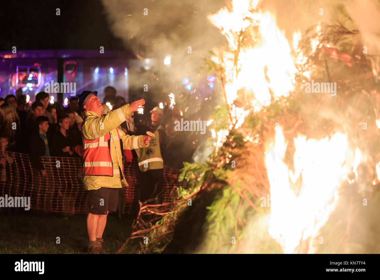 Regno Unito, Nov 7: La tradizionale manifestazione - bon Fire il Nov 7, 2015 in Regno Unito Foto Stock