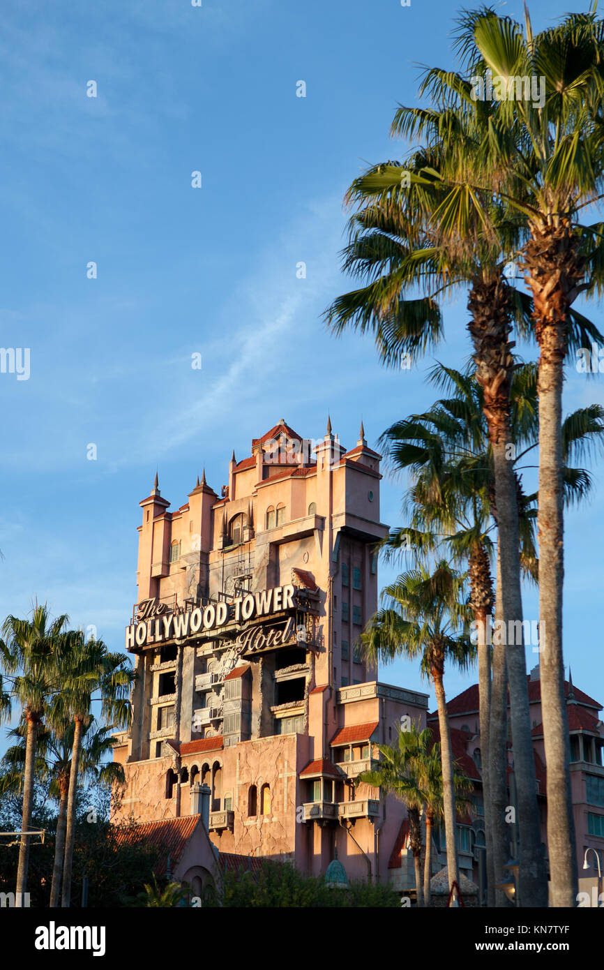 Torre del Terrore, Disney Studios di Hollywood, Orlando, Florida Foto Stock