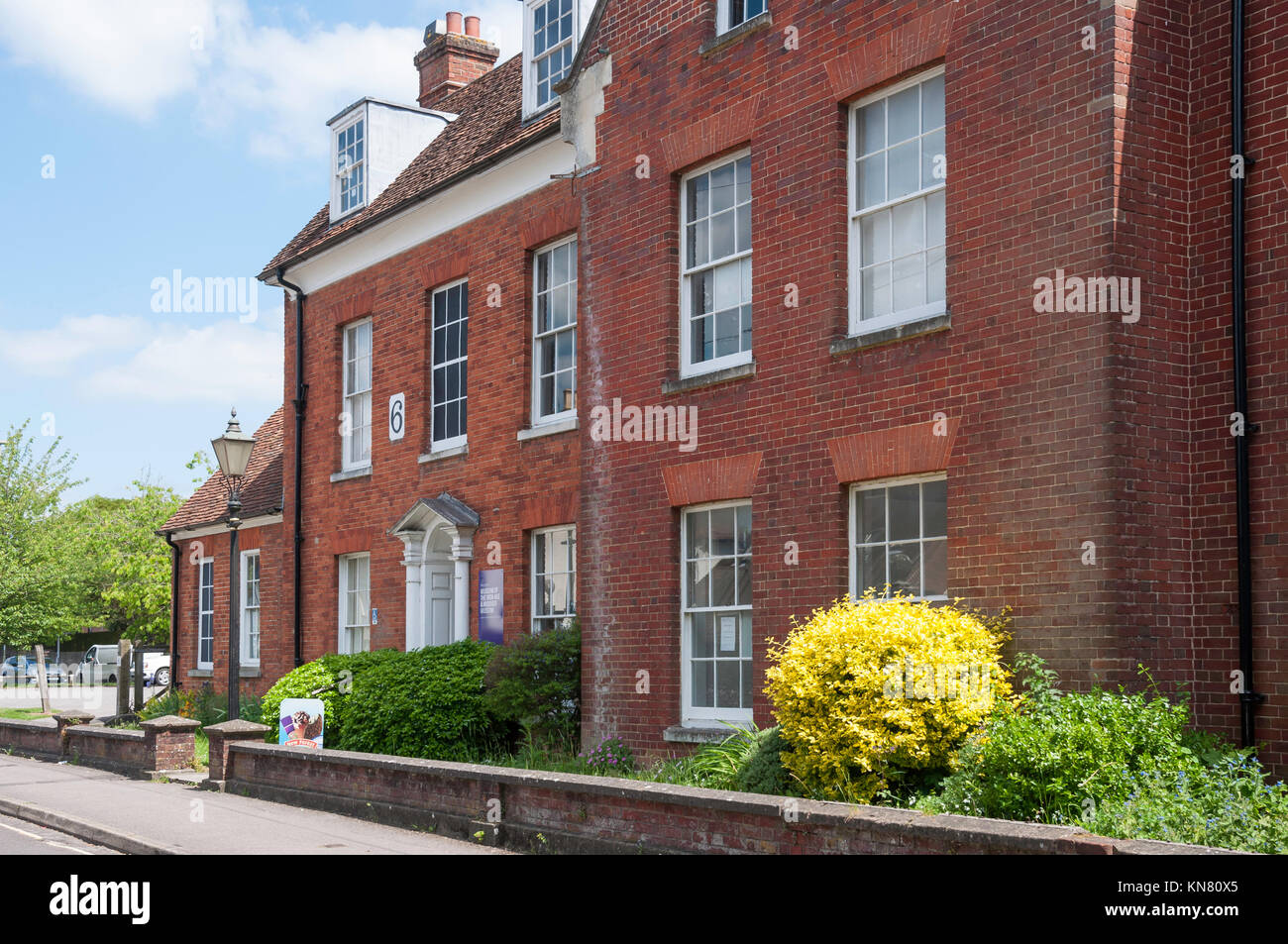 Museo dell'Età del Ferro & Andover Museum, Chiesa vicino, Andover, Hampshire, Inghilterra, Regno Unito Foto Stock