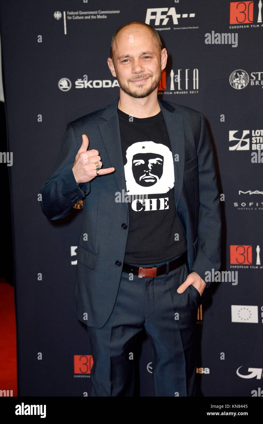 Antonio Wannek assiste il trentesimo European Film Awards 2017 all'Haus der Berliner Festspiele su dicembre 9, 2017 a Berlino, Germania. Foto Stock