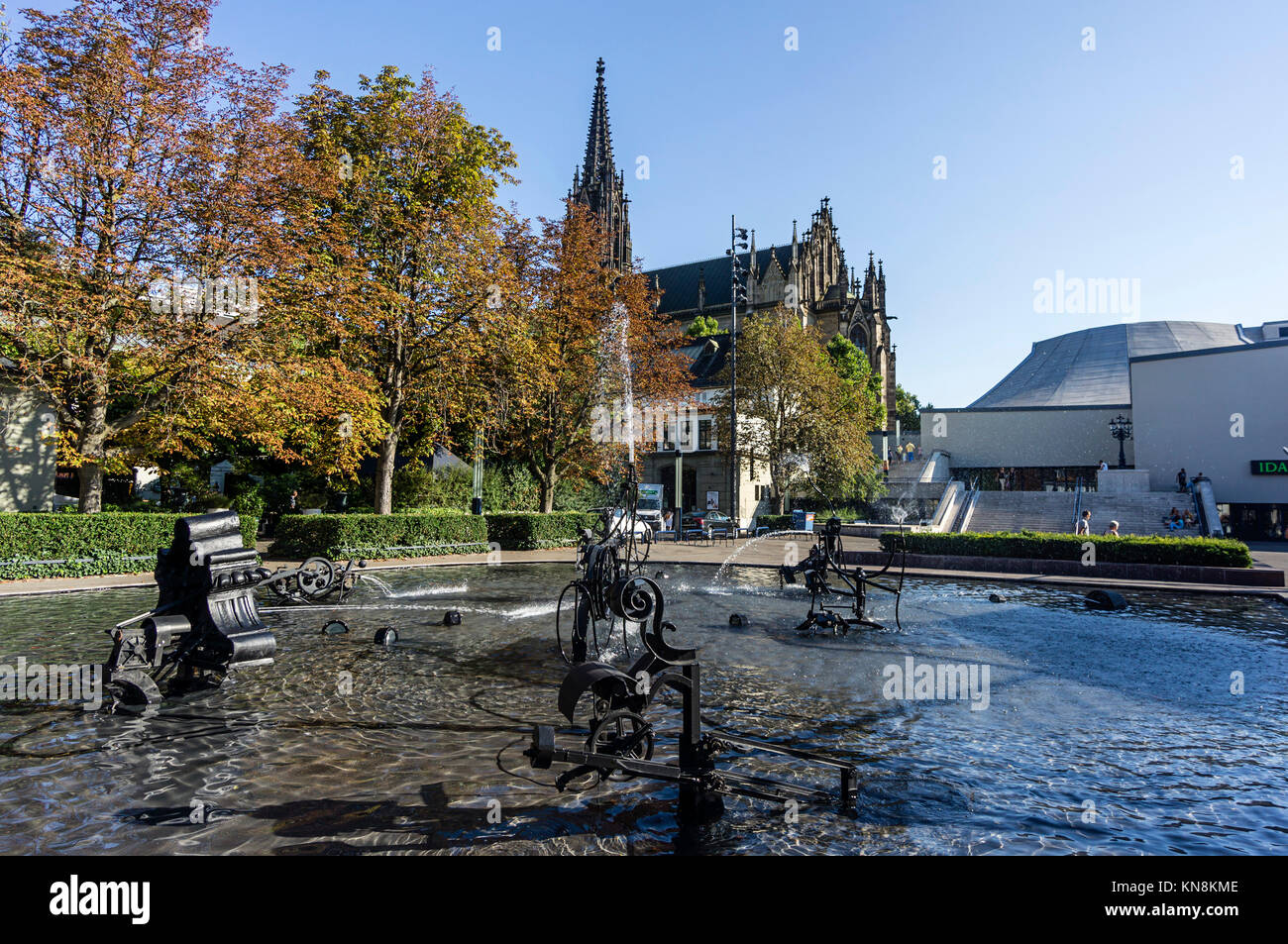 La fontana di Tinguely di Basilea, in Svizzera Foto Stock