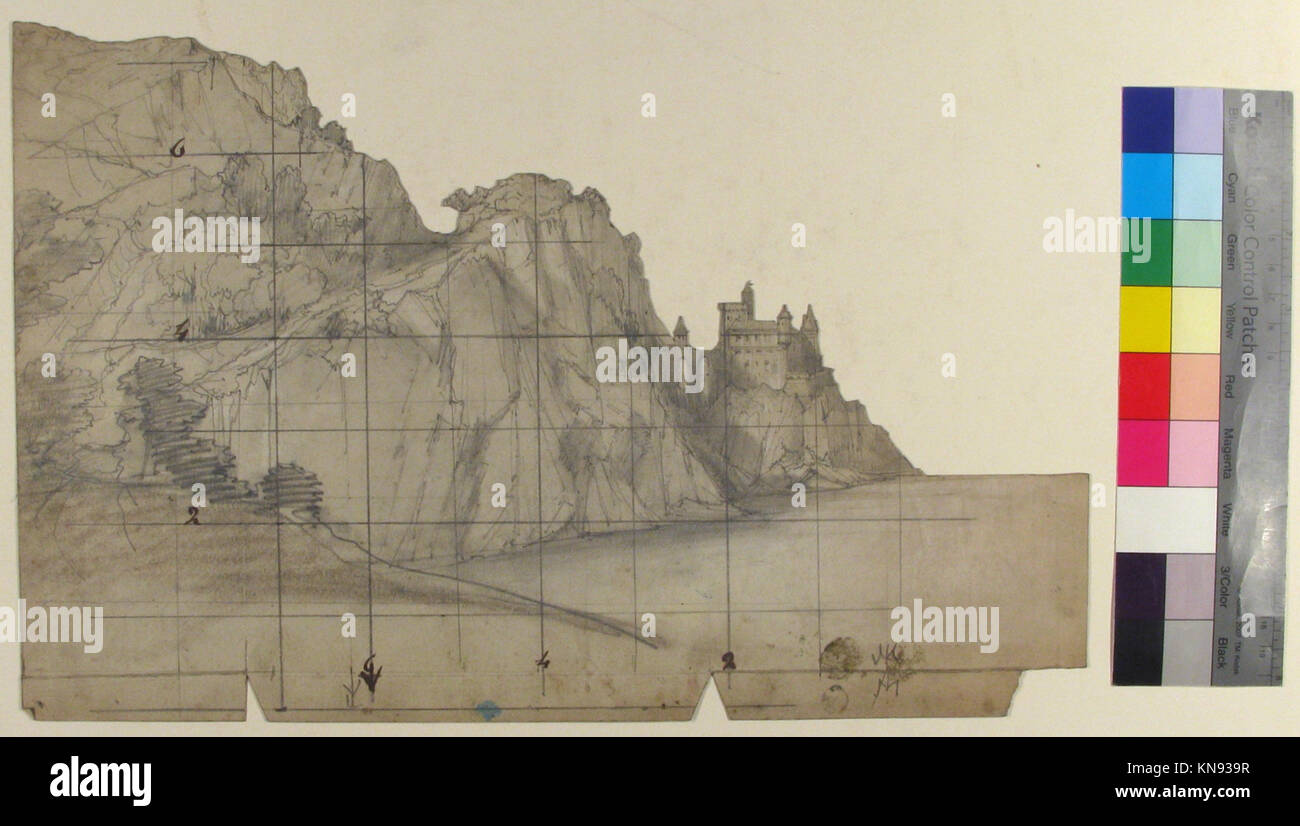 Questo scenografo per l'Opera di Parigi mostra visione artistica, abilità tecniche e grandiosità delle produzioni liriche, conservate nelle collezioni del museo. Foto Stock