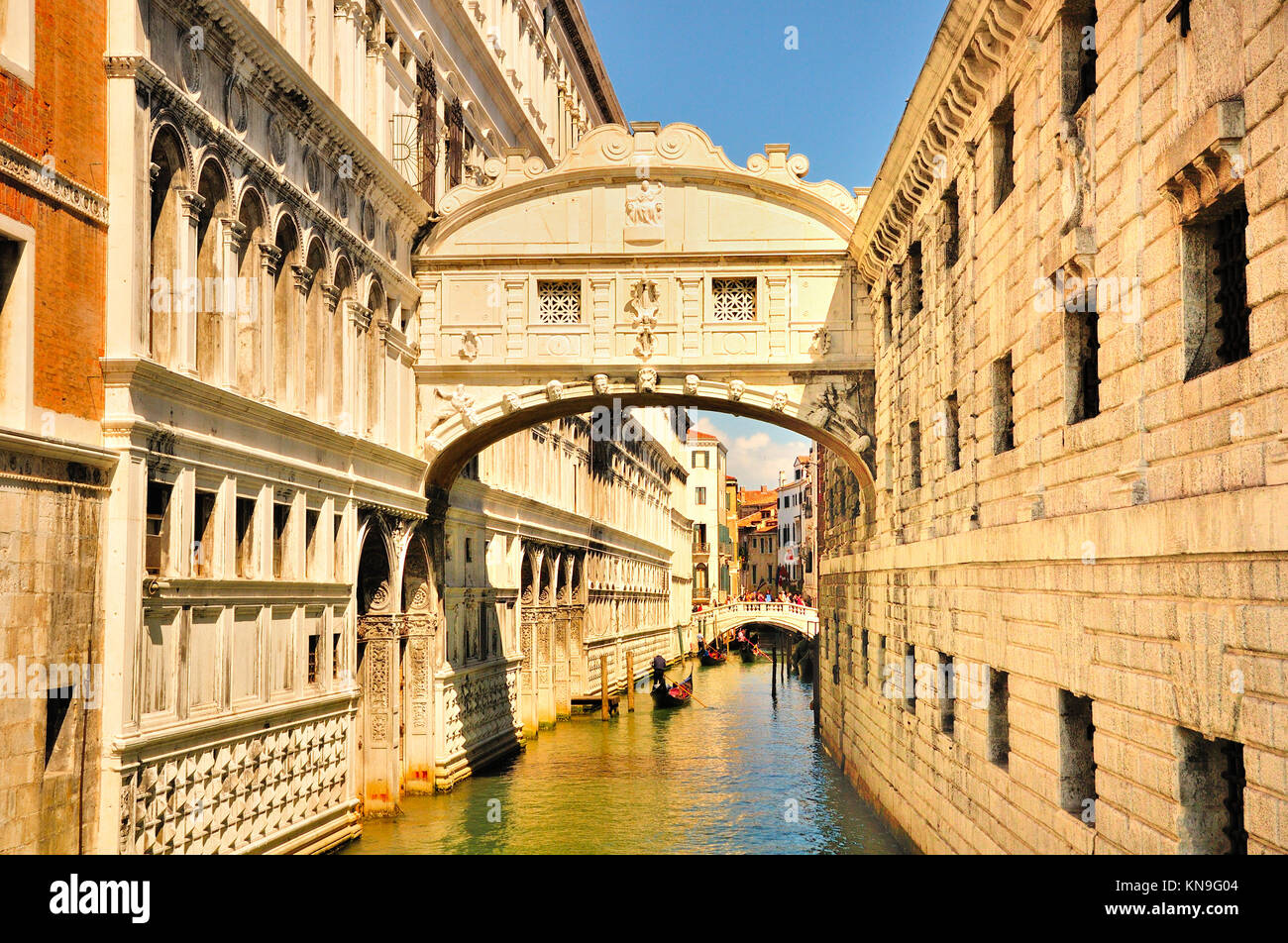 Ponte dei Sospiri, Venezia, Italia Foto Stock