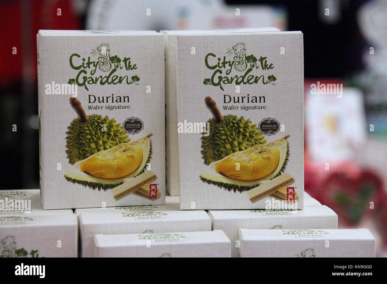 Durian biscotti Wafer Foto Stock