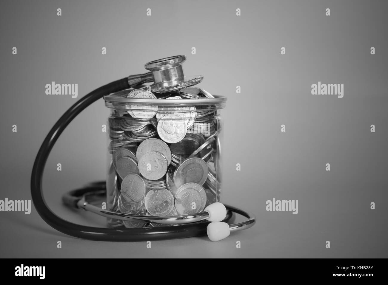 Risparmio di salute, concetto finanziario Foto Stock