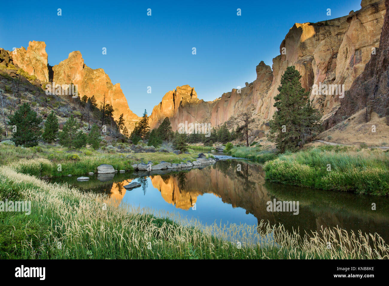 Smith Rock State Park, Redmond, o Foto Stock