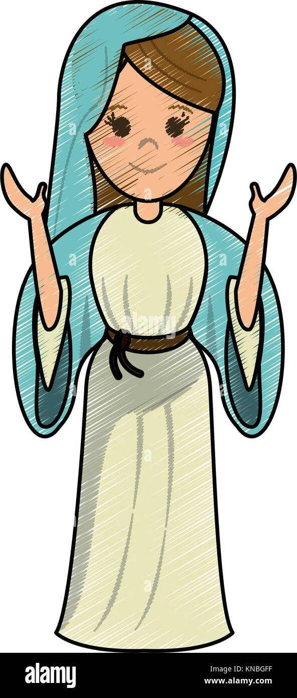 Vergine Maria cartoon Immagine e Vettoriale - Alamy