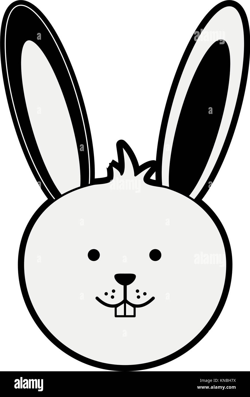 Carino bunny cartoon Illustrazione Vettoriale