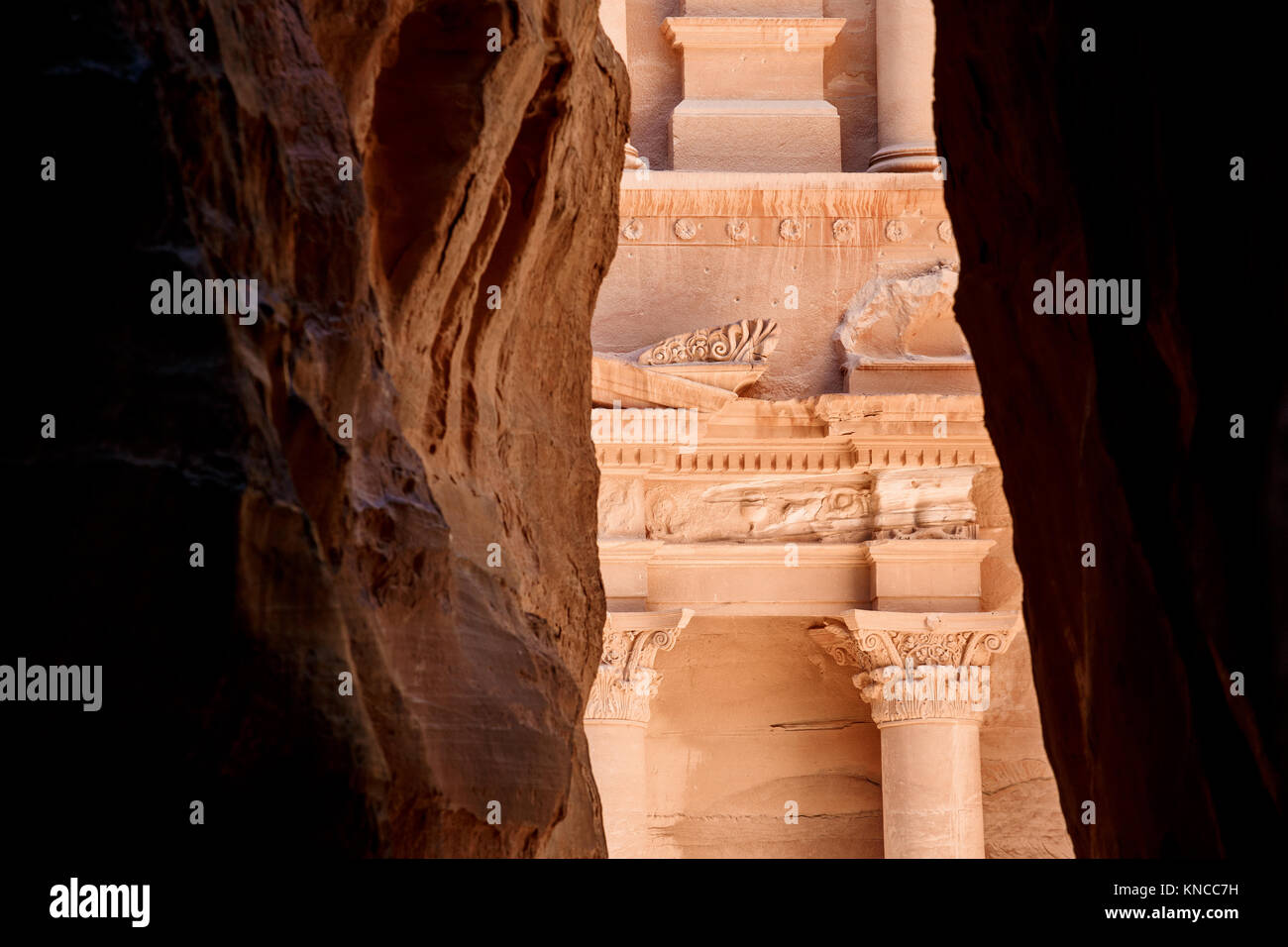 Il Tesoro al sito Patrimonio Mondiale dell'UNESCO, Petra, Giordania Foto Stock