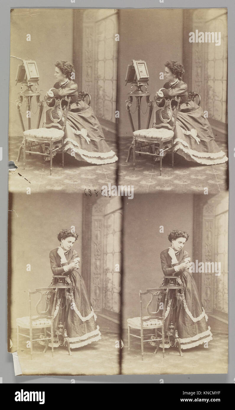 Una fotografia intitolata "Dulare" di André-Adolphe-Eugène Disdéri (1819-1889), che illustra la prima fotografia francese e la ritrattistica carte de visite. Foto Stock