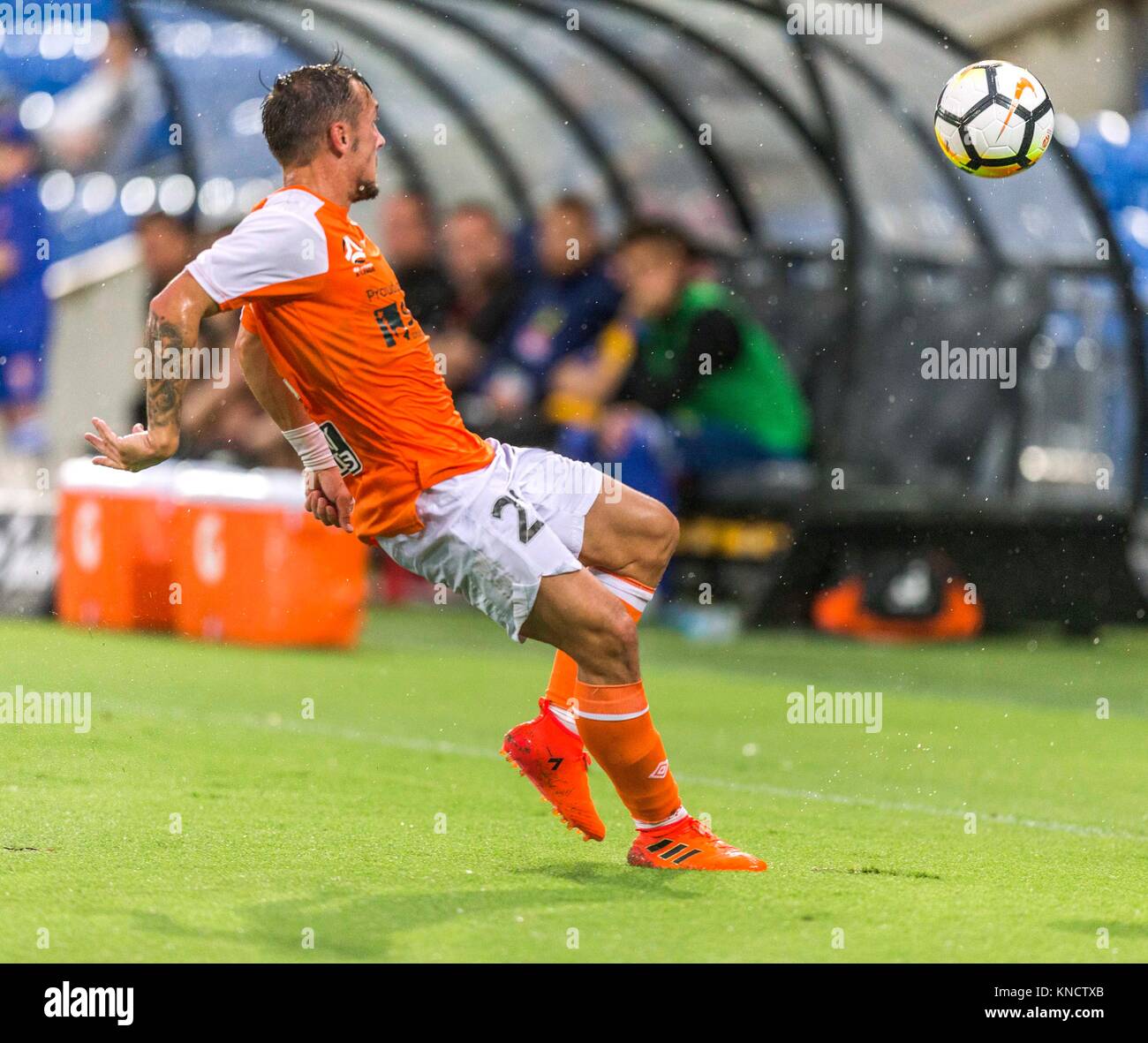 Calcio 9.12.17 Aleague Brisbane Roar V Wellington Phoenix Cbus Stadium, Gold Coast 0-0. Brisbane Roar Eric Bautheac Foto Stock