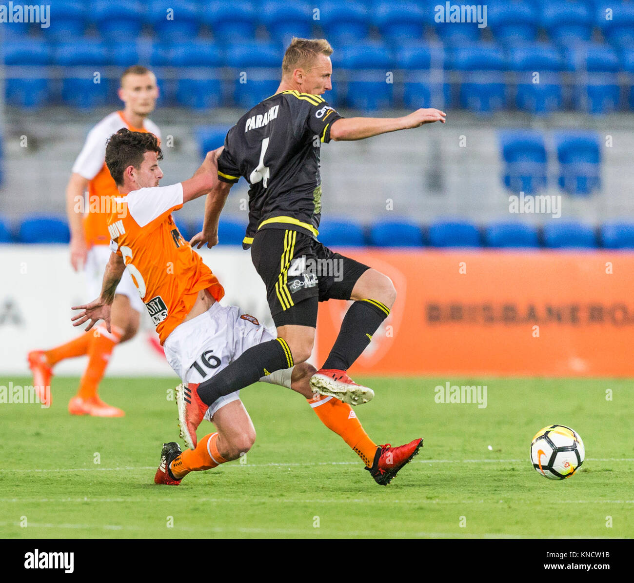 Calcio 9.12.17 Aleague Brisbane Roar V Wellington Phoenix Cbus Stadium, Gold Coast 0-0. Wellington centrocampista Goran Paracki Foto Stock