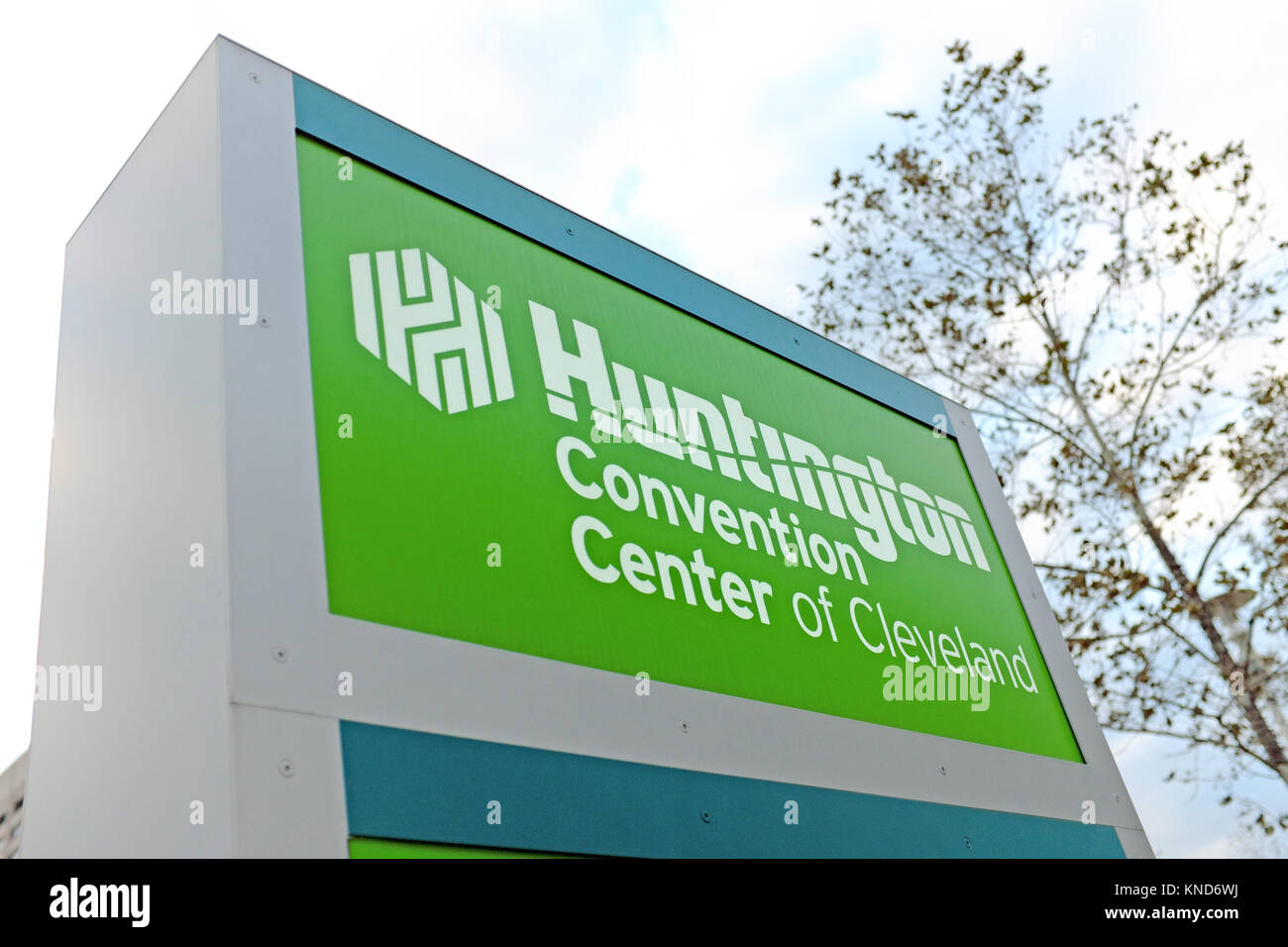 Il morbo di Huntington Convention Center di Cleveland, sponsorizzato da Huntington Banca, si trova nel centro cittadino di Cleveland, Ohio, USA. Foto Stock