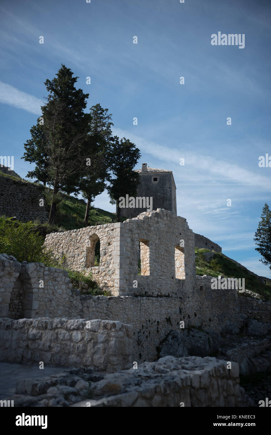 Le antiche rovine, Stolac, Bosnia Foto Stock