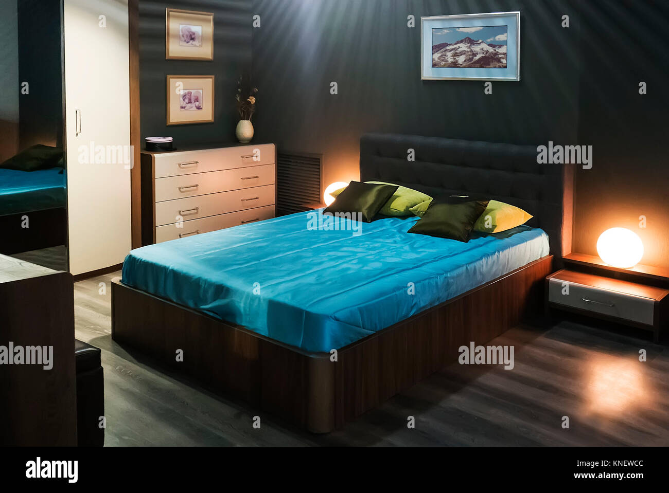 Interior Design: camera da letto Foto Stock