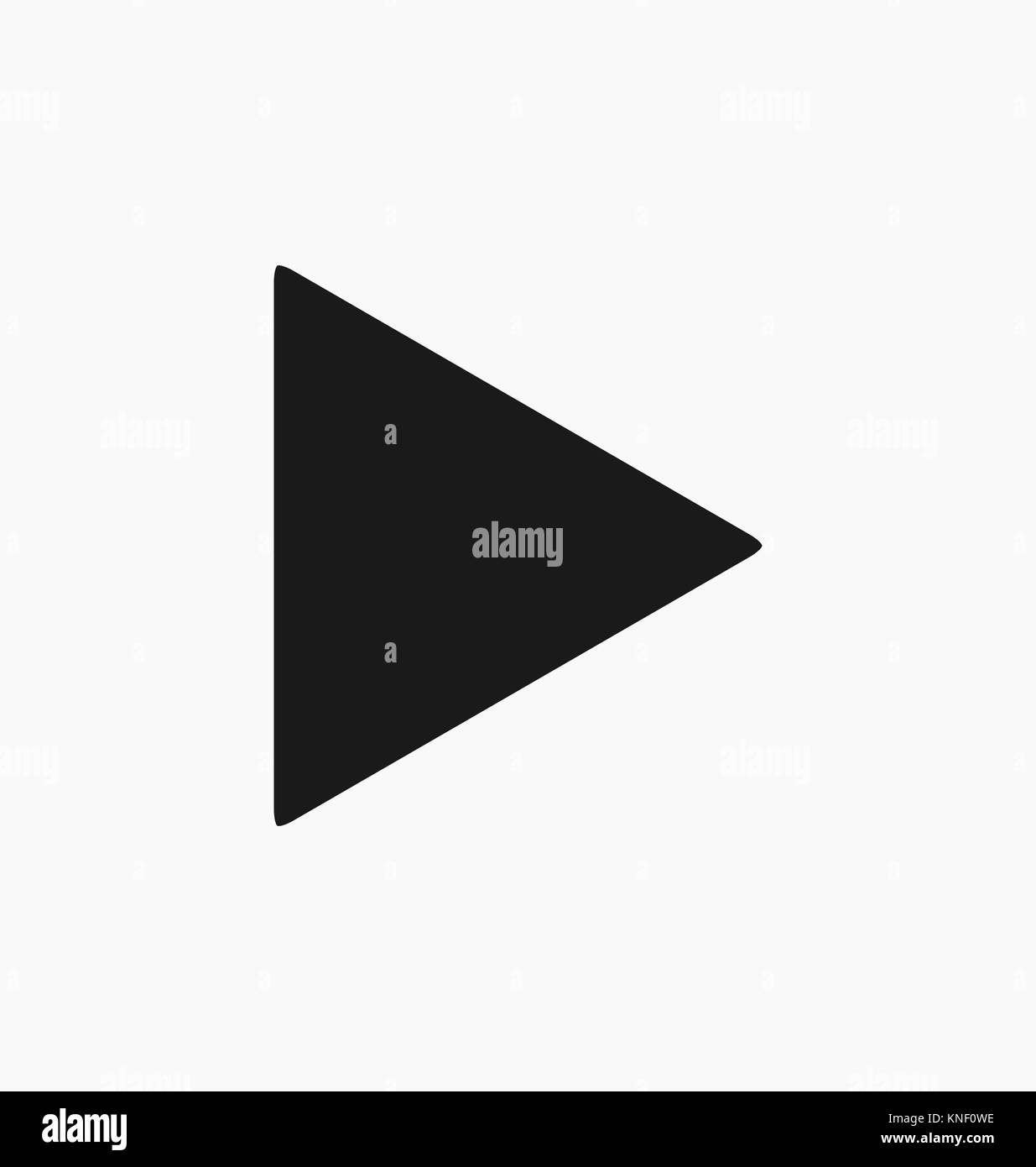 Media player Il pulsante play Illustrazione Vettoriale