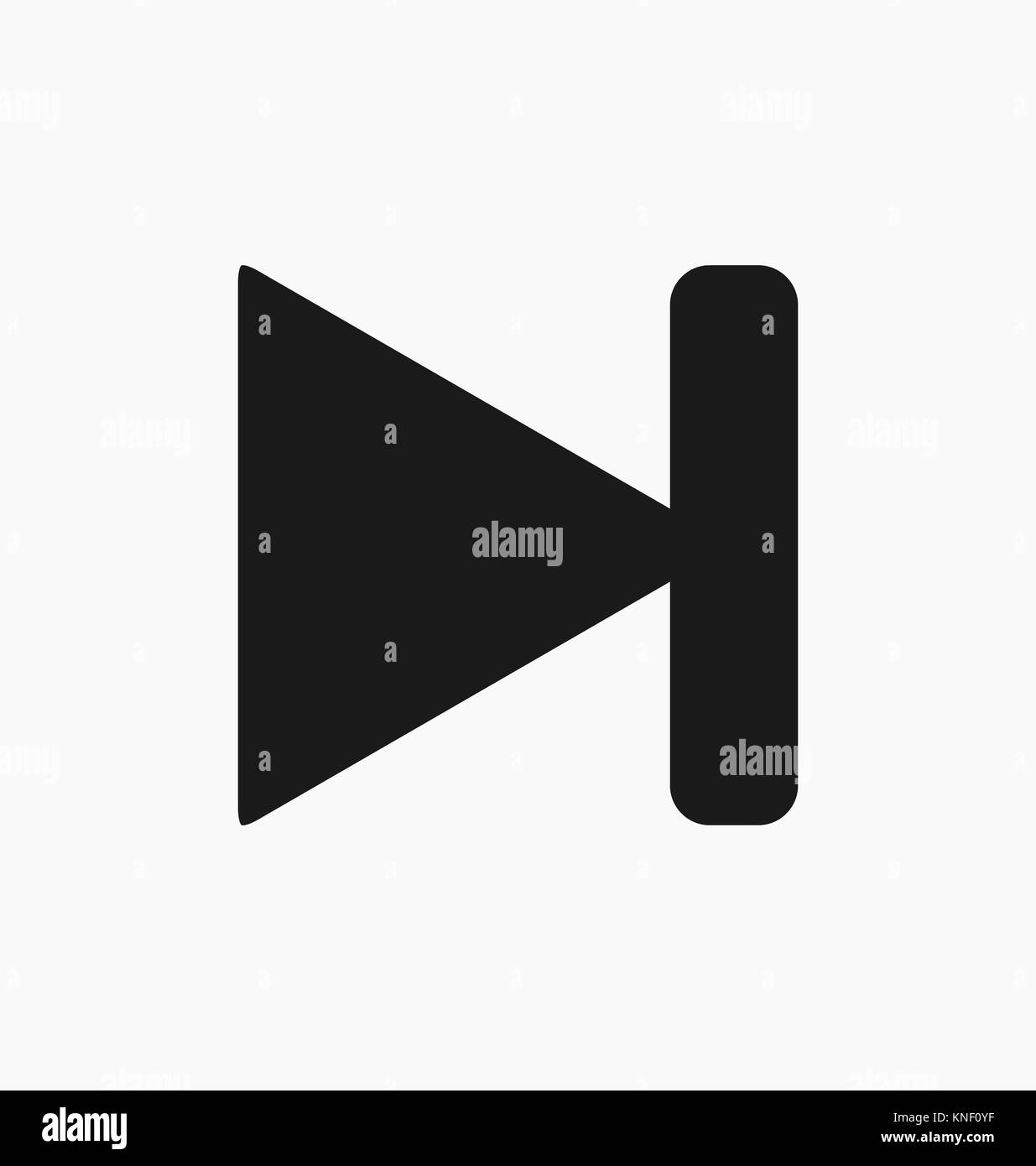 Media player pulsante successivo Illustrazione Vettoriale