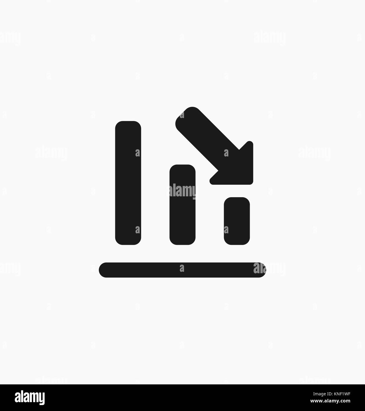 Icona grafico simbolo bar per la progettazione di un sito web, il logo, app, UI. Illustrazione Vettoriale. Illustrazione Vettoriale