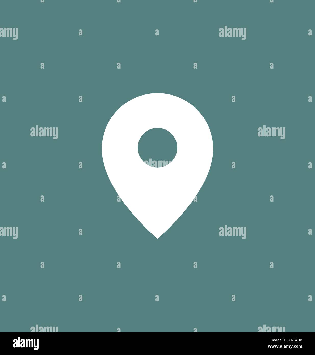Icona della posizione segno illustrazione vettoriale. Illustrazione Vettoriale