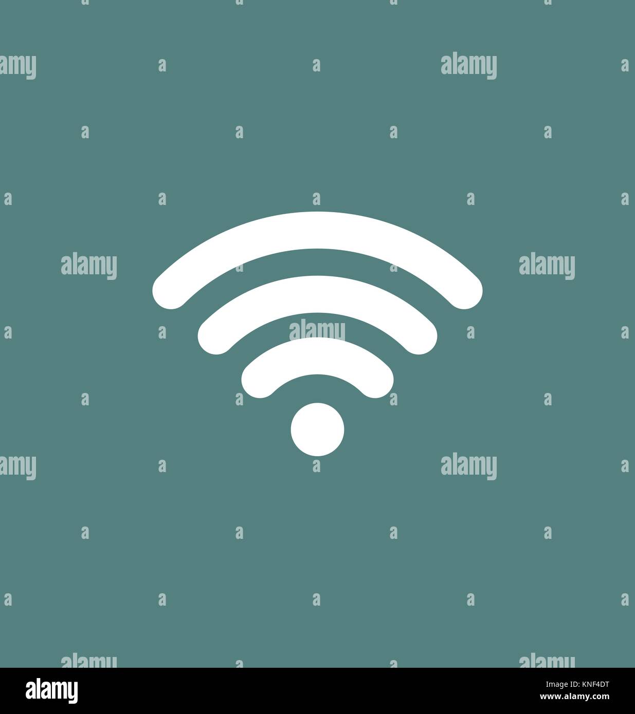 L'icona Wifi connessione. Segnale Wifi / simbolo di copertura illustrazione vettoriale. Illustrazione Vettoriale