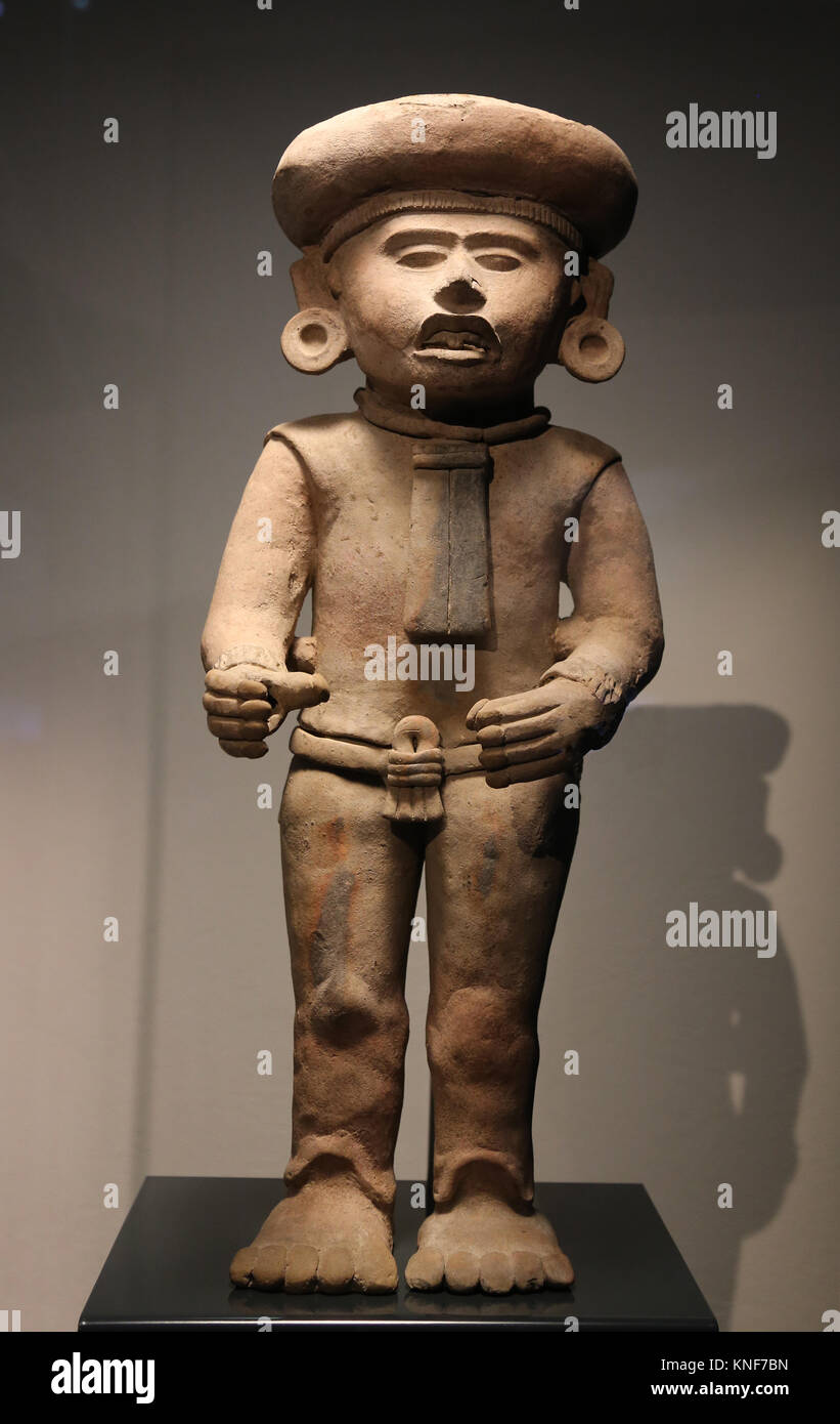 Mesoamerica. Figura antropomorfa. Veracruz. Golfo del Messico. 300-900 A.C. Messico. Museo di Cutures del mondo. Barcellona. Spagna Foto Stock