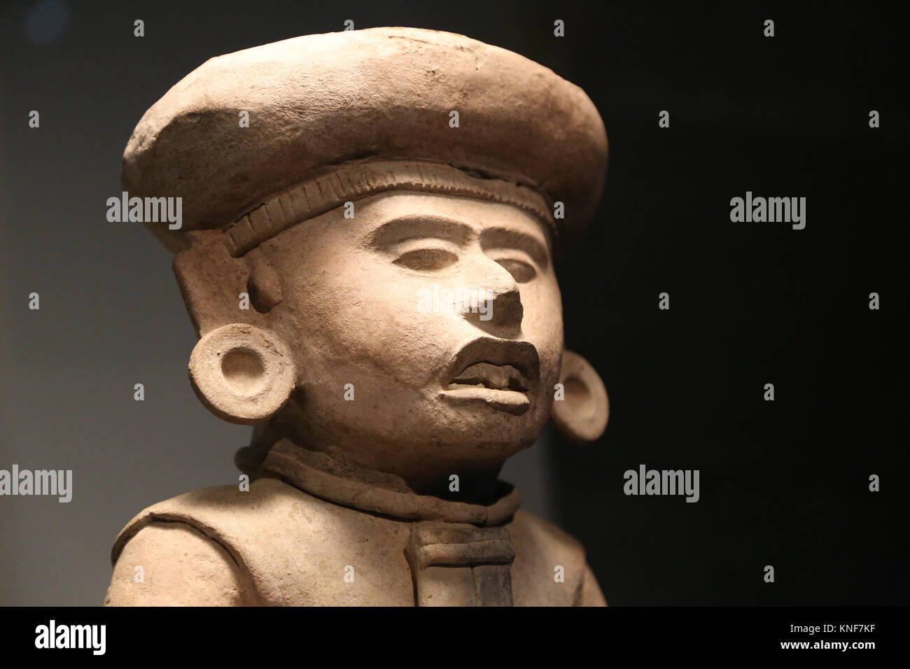 Mesoamerica. Figura antropomorfa. Veracruz. Golfo del Messico. 300-900 A.C. Messico. Museo di Cutures del mondo. Barcellona. Spagna Foto Stock