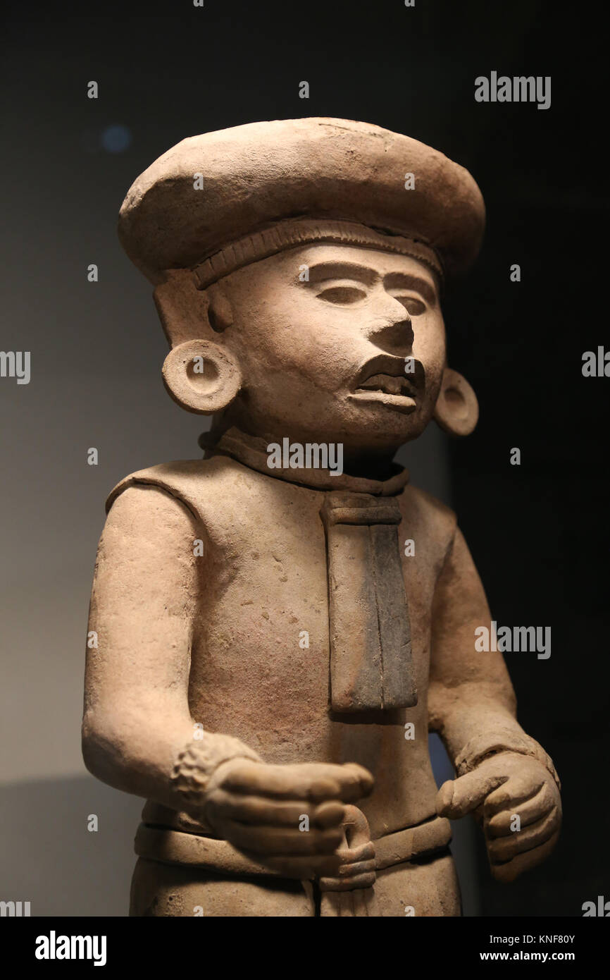 Mesoamerica. Figura antropomorfa. Veracruz. Golfo del Messico. 300-900 A.C. Messico. Museo di Cutures del mondo. Barcellona. Spagna Foto Stock