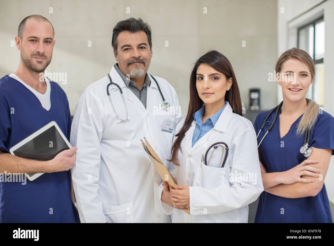 Ritratto di maschio e femmina medici Foto Stock