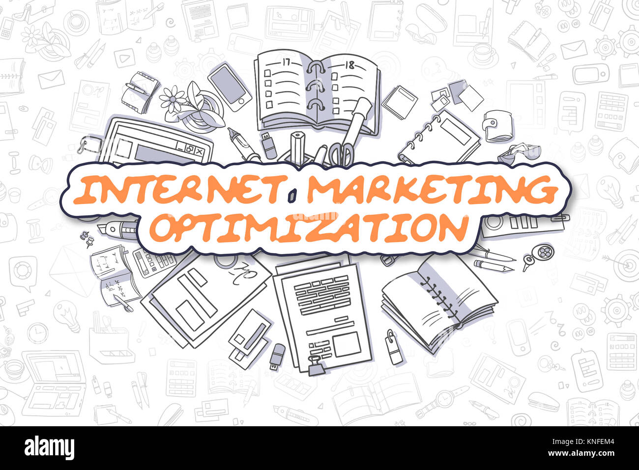 Internet Marketing ottimizzazione - Concetto di affari. Foto Stock