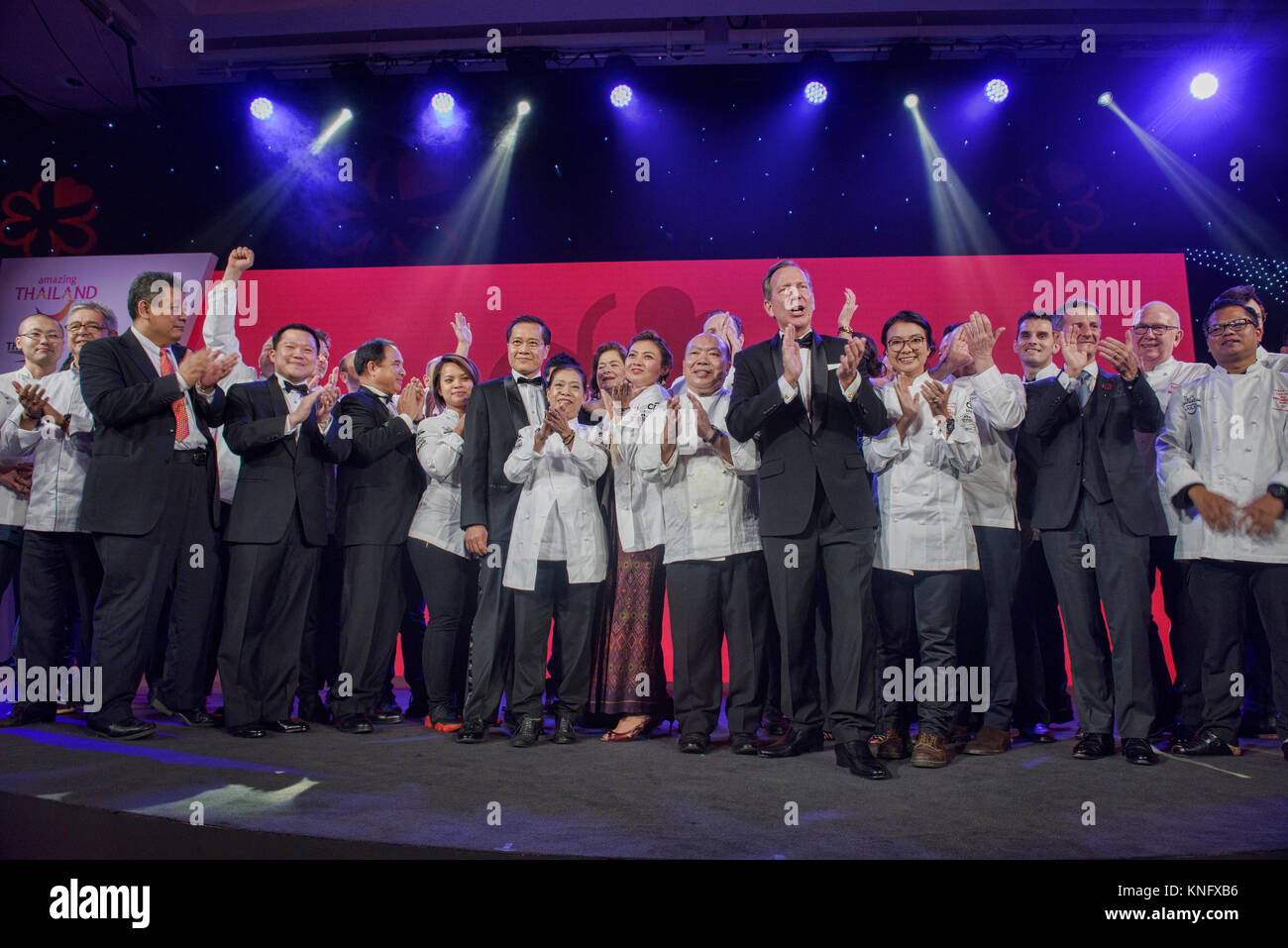 Il premiato chef di recente ristoranti stella dalla guida Michelin, Bangkok, Thailandia Foto Stock