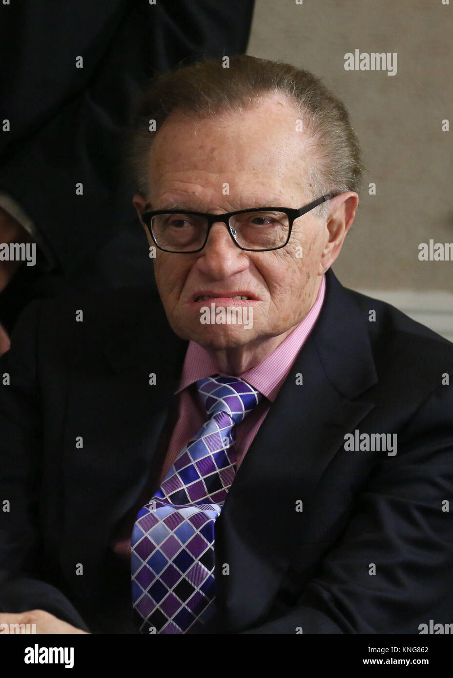 Larry King assiste i frati Club celebrazione di Jerry Lewis e il cinquantesimo anniversario " Il professore matto" a New York Frati Club su Giugno 5, 2014 HO Foto Stock