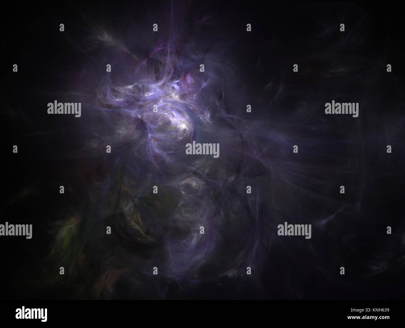 Fiamma frattali generati digitalmente nebula Foto Stock