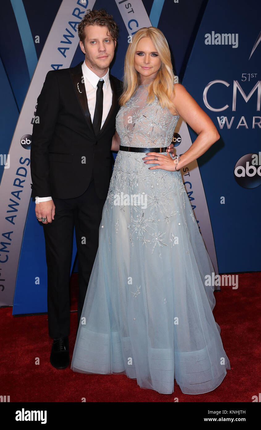 51St CMA Awards a Music City Center - Arrivi con: Anderson Est, Miranda Lambert dove: Nashville, Tennessee, Stati Uniti quando: 08 Nov 2017 Credit: Judy Eddy/WENN.com Foto Stock