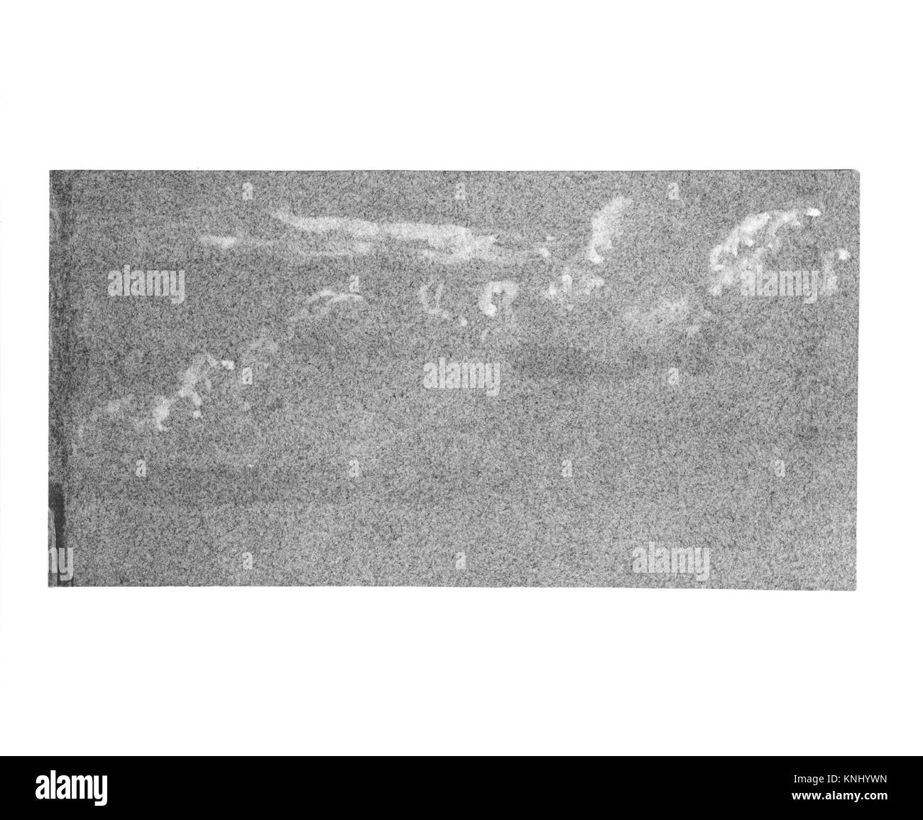 Schizzo di nuvole dal libro di schizzi di un artista, incentrato su forme atmosferiche, fenomeni naturali e tecniche di rappresentazione visiva. Foto Stock