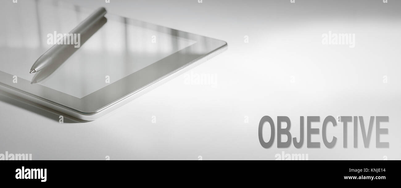 Obiettivo Concetto aziendale tecnologia digitale. Concetto grafico. Foto Stock