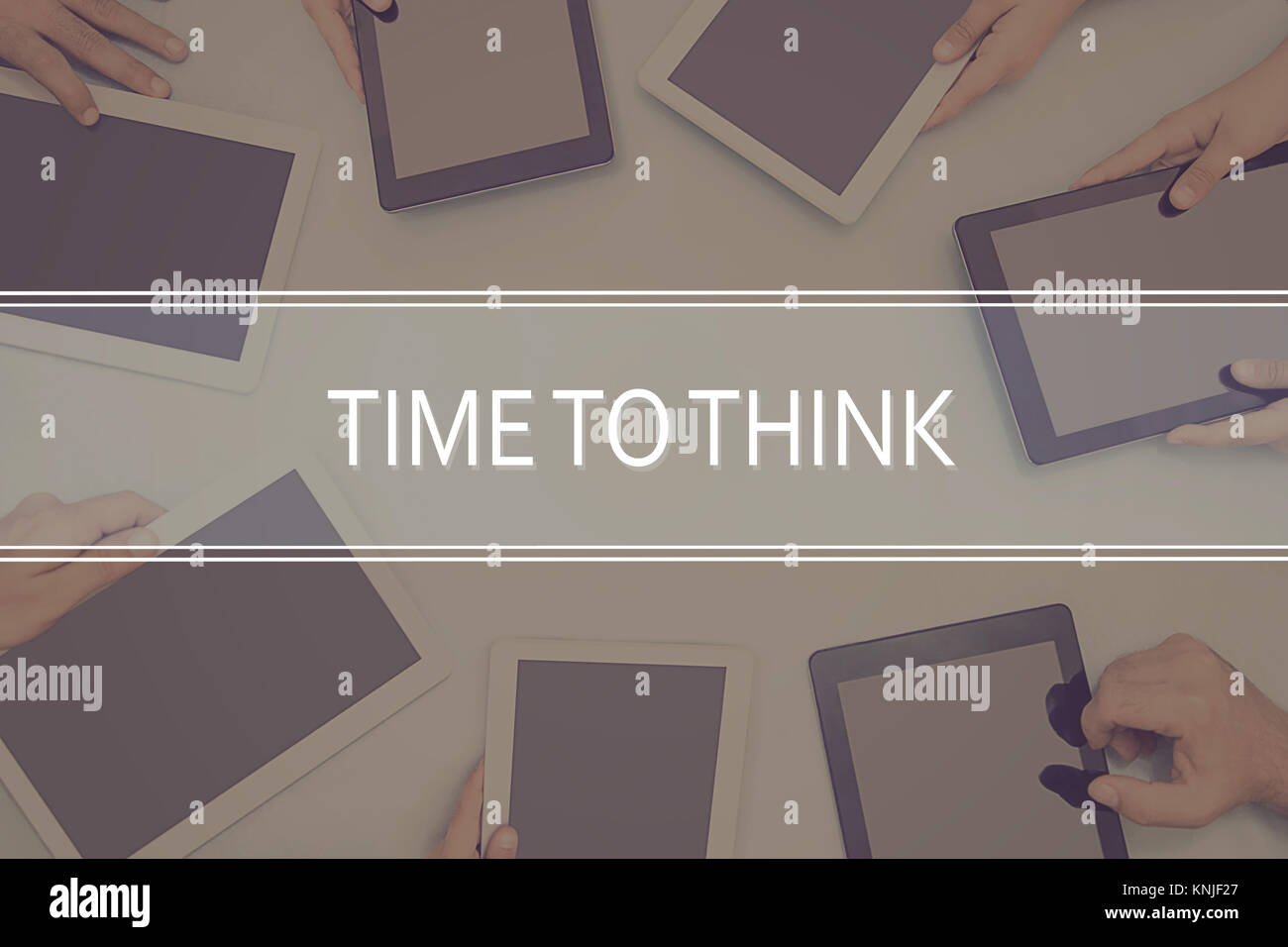 Il tempo di pensare il concetto Il concetto di business. Foto Stock