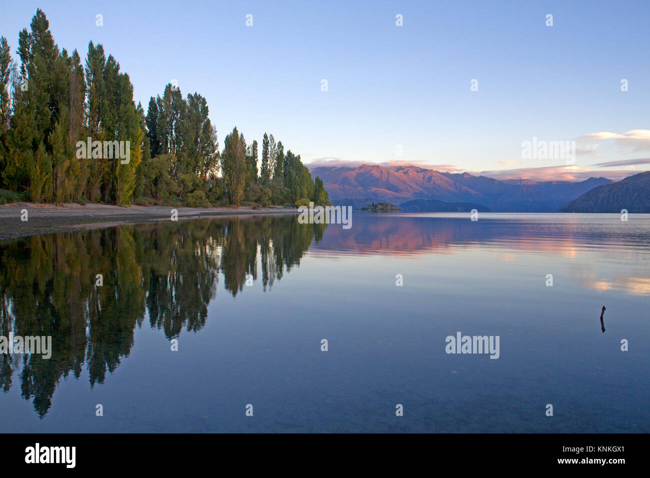 Lago Wanaka Foto Stock