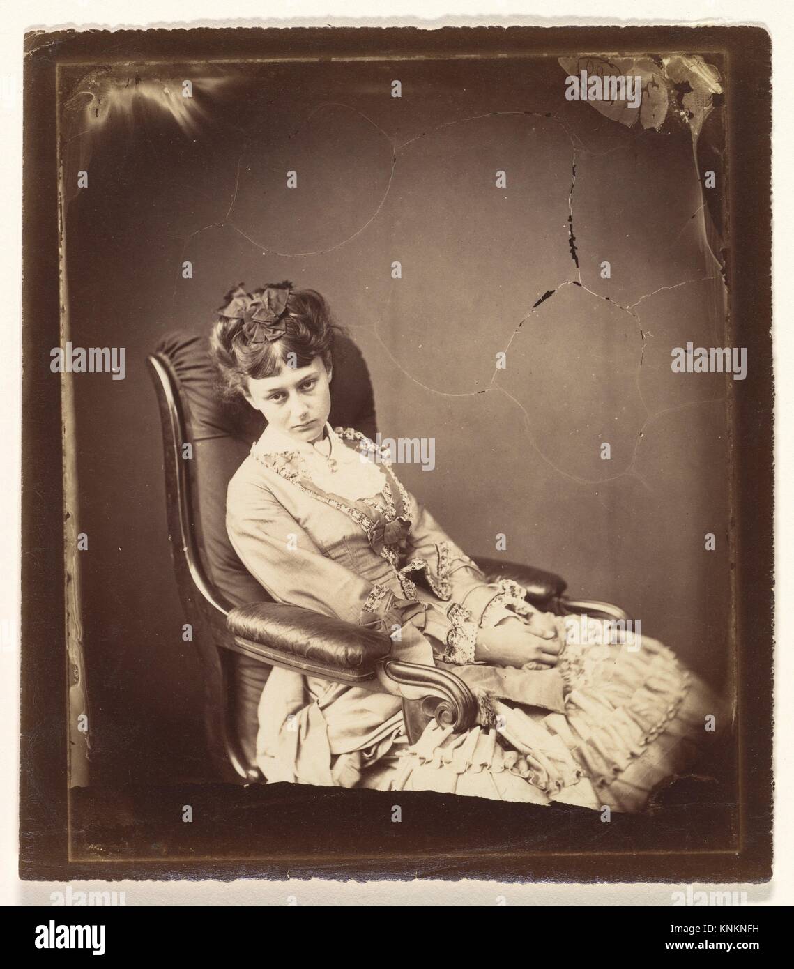 L' ultima seduta. Artista: Lewis Carroll (British, Daresbury, Cheshire 1832-1898 Guildford); persona in fotografia: Persona in fotografia Alice Foto Stock