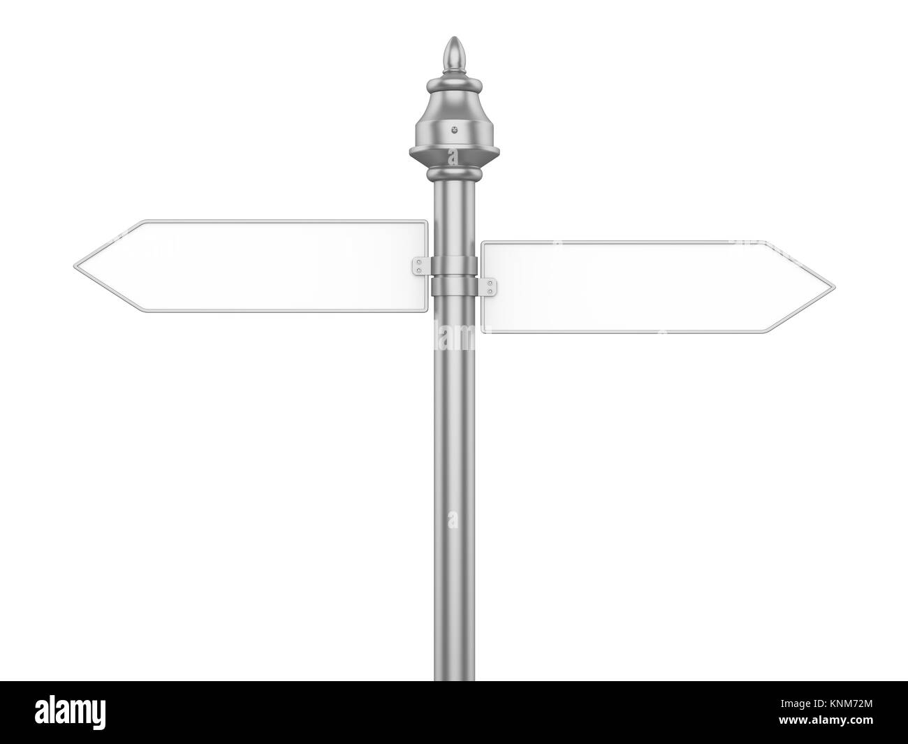 Blank strada segno isolato Foto Stock
