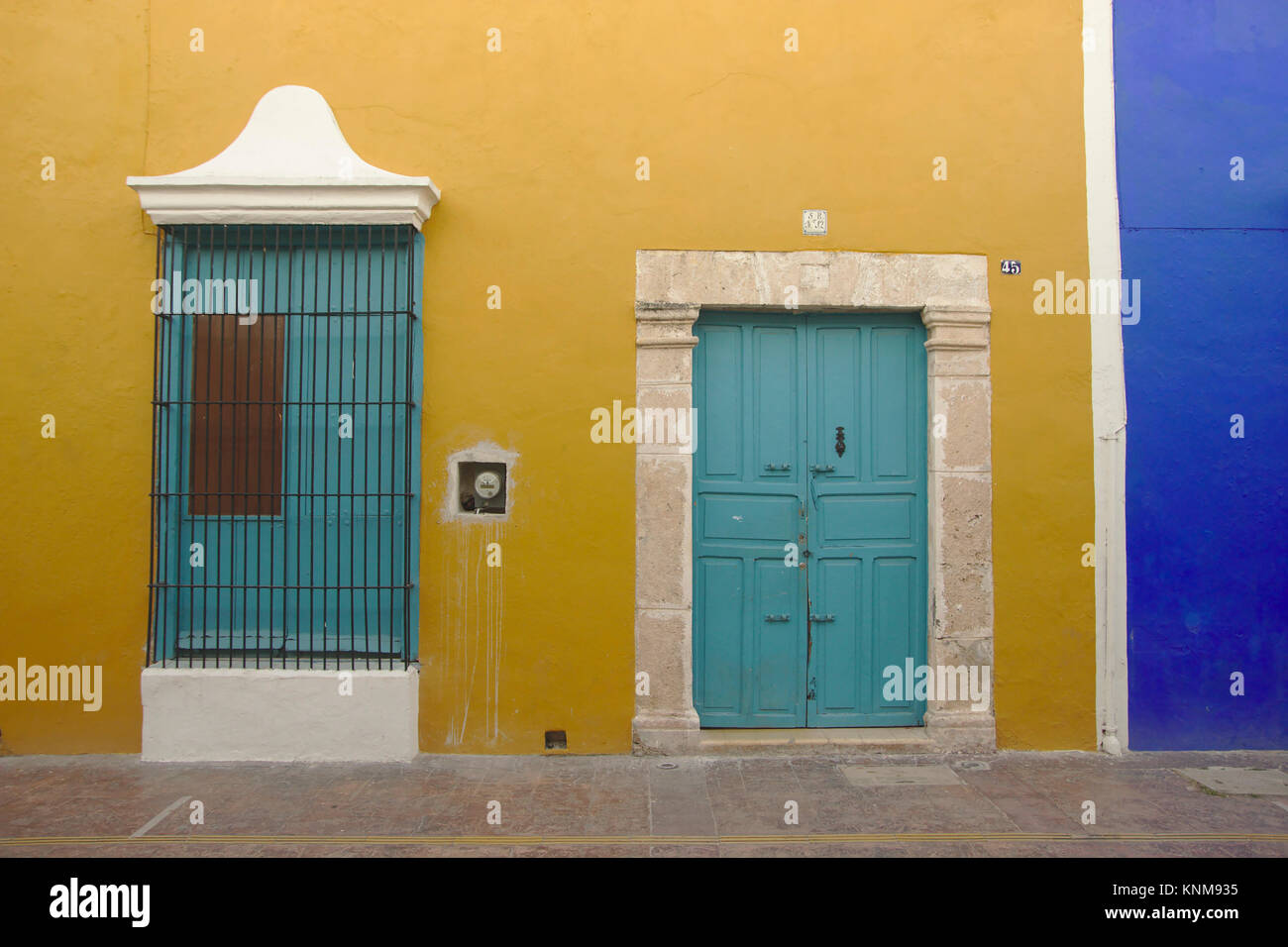 Campeche, architettura coloniale, Messico Foto Stock