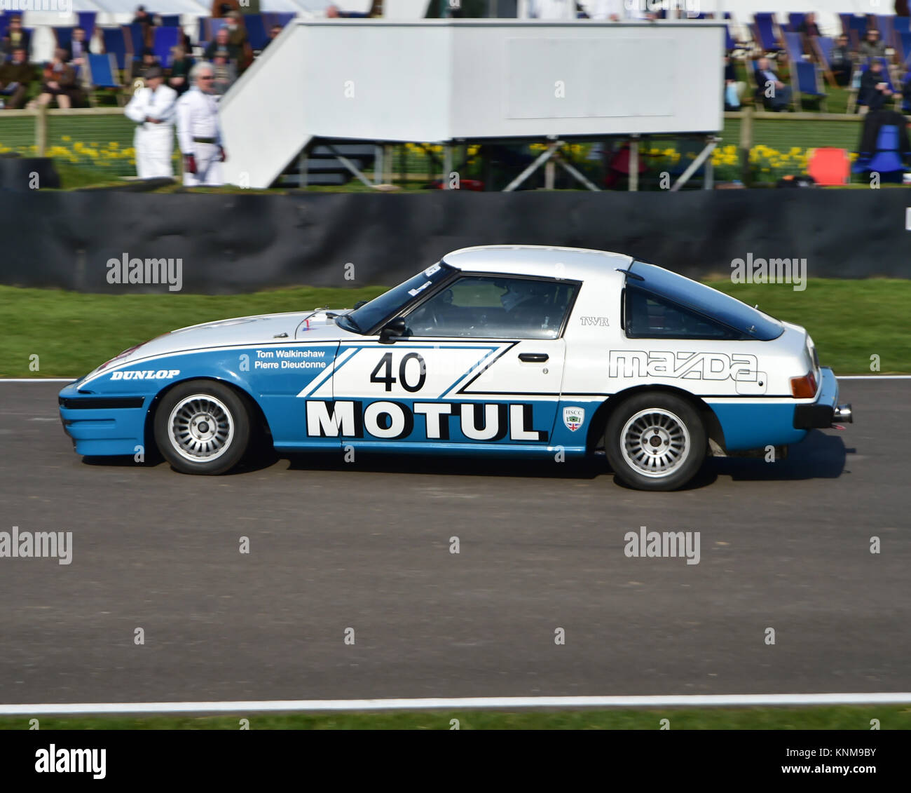 Patrick Doyle, Calum Lockie, Mazda RX7, Gerry Marshall Trophy, Goodwood 72nd Members Meeting, GRRC, Historic Racing, motorsport, motorsport, nostang Foto Stock