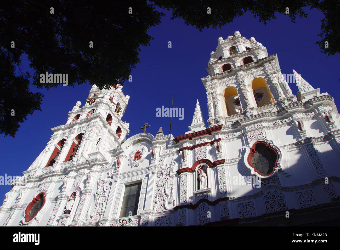 La Compania Templo del Espiritu Santo, chiesa di Puebla, in Messico Foto Stock